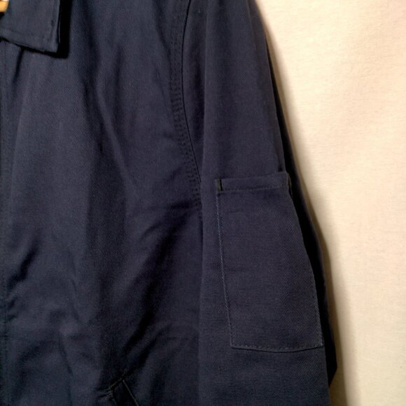 Dickies FR Workwear Jacket Men Small Blue Flame Resistant Twill Work 3259NB New - Picture 4 of 16